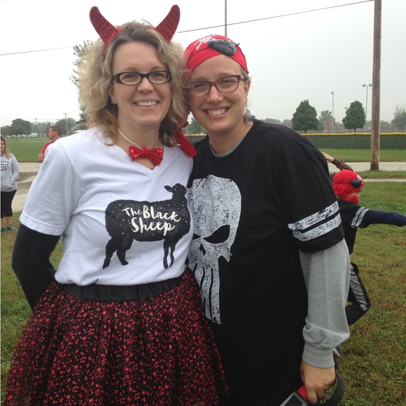 Halloween Tutu Black and Red Splattered Design - Picture 7 of 7